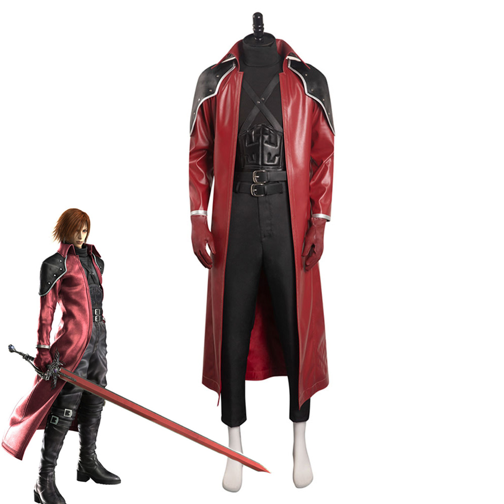 Final Fantasy VII Reunion Genesis·Rhapsodos Cosplay Costume Outfits Halloween Carnival Suit