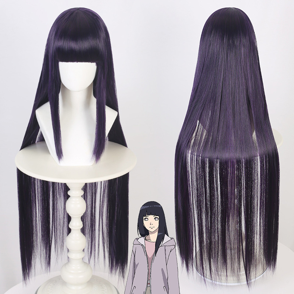 Anime Naruto Hyuga Hinata Blue Cosplay Wigs