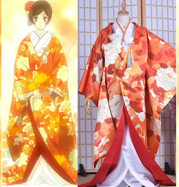 Kamisama Hajimemashita Kiss Kamisama Love Momozono Nanami Wedding Dress Kimono Cosplay Costume