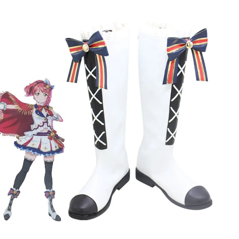  Love Live Nijigasaki Cosplay Shoes PU Leather Halloween Carnival Boot