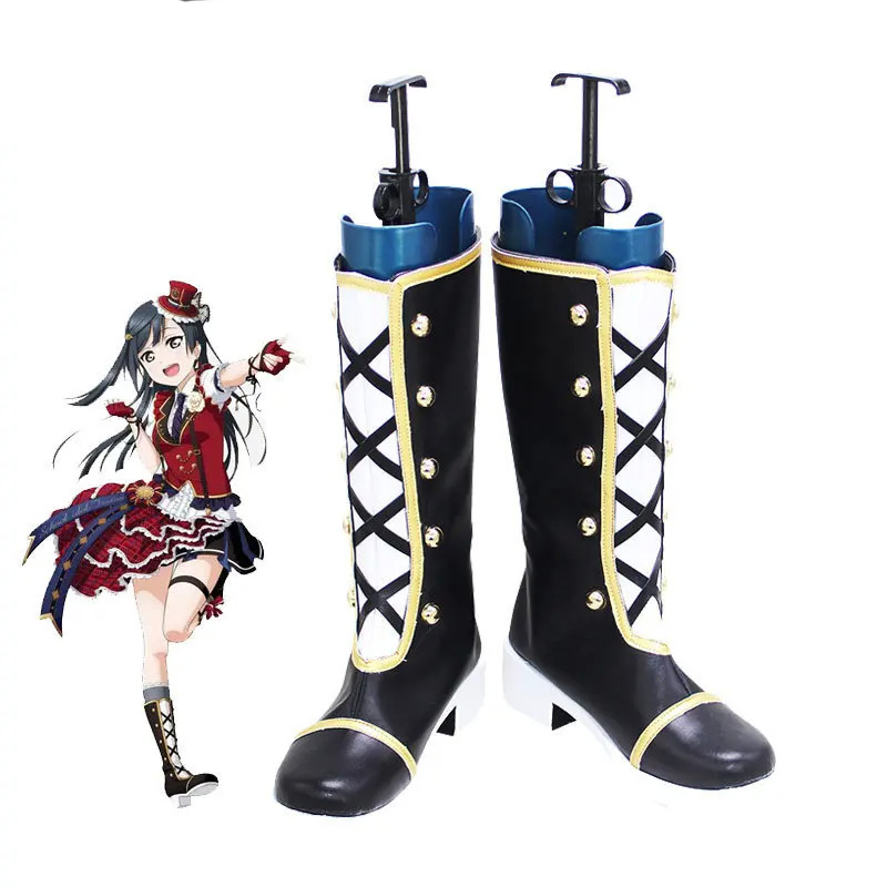 Yuki Setsuna Cosplay Shoes Love Live Nijigasaki High School Cosplay Prop PU Leather Boots