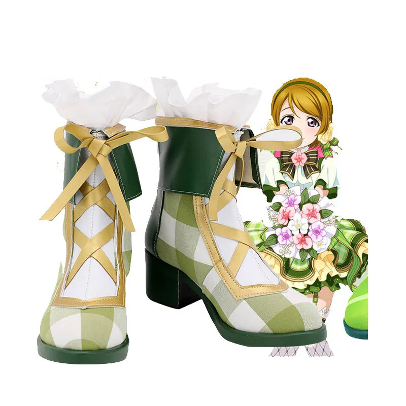 Love Live! School Idol Festival Minami Kotori Flower Series Cosplay Shoes Long Boots Leather