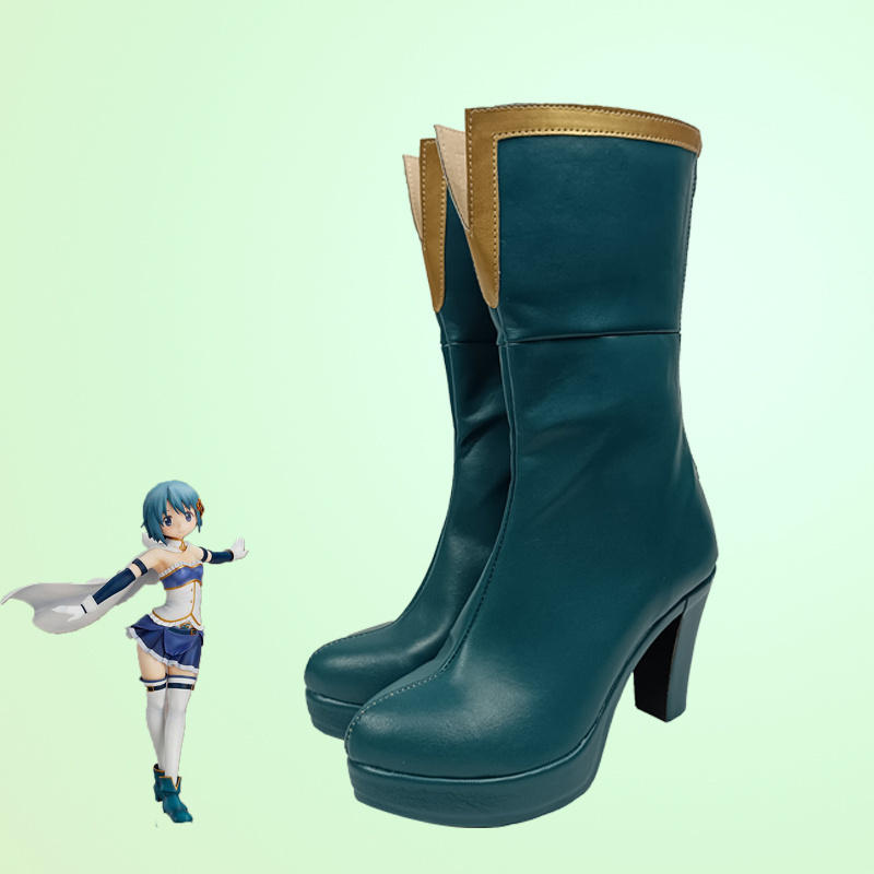 Puella Magi Madoka Magica Miki Sayaka Cosplay Shoes Boots