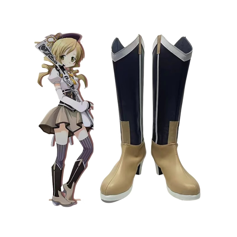 Puella Magi Madoka Magica Tomoe Mami Cosplay Shoes Boots Custom made