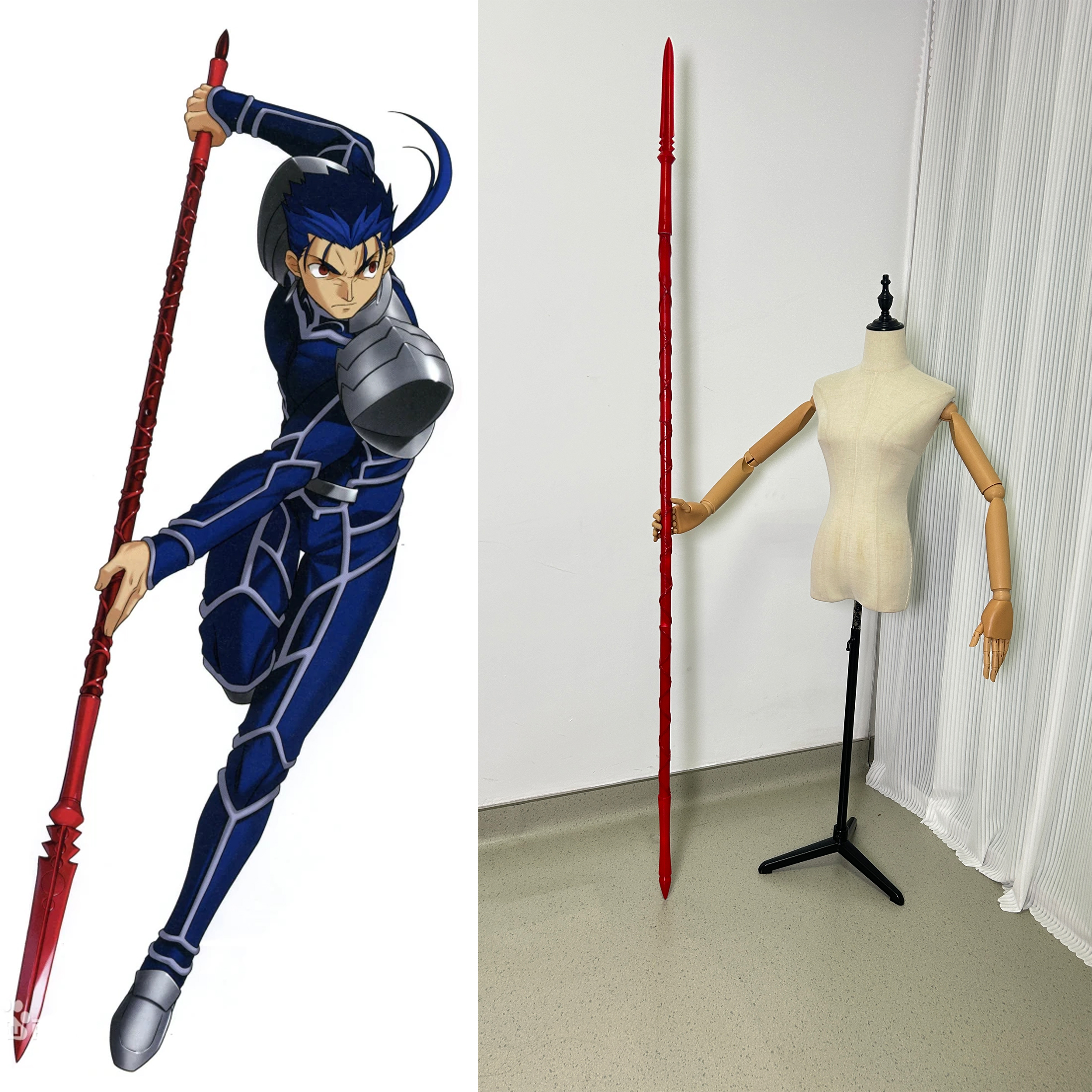Game Fate/stay night Lancer Cosplay Props weapon  Length 2m/78.74inch