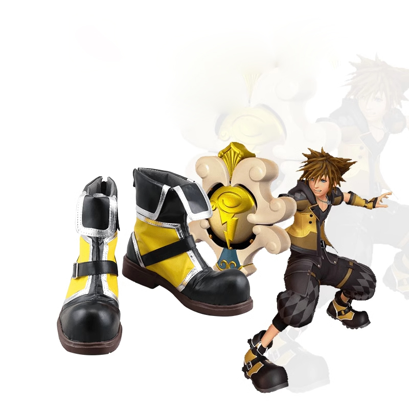 Game Kingdom Hearts Sora Halloween Cosplay Shoes Boots