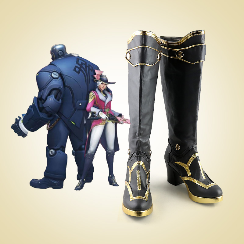 Overwatch Ashe New Hero Cosplay Boots Shoes