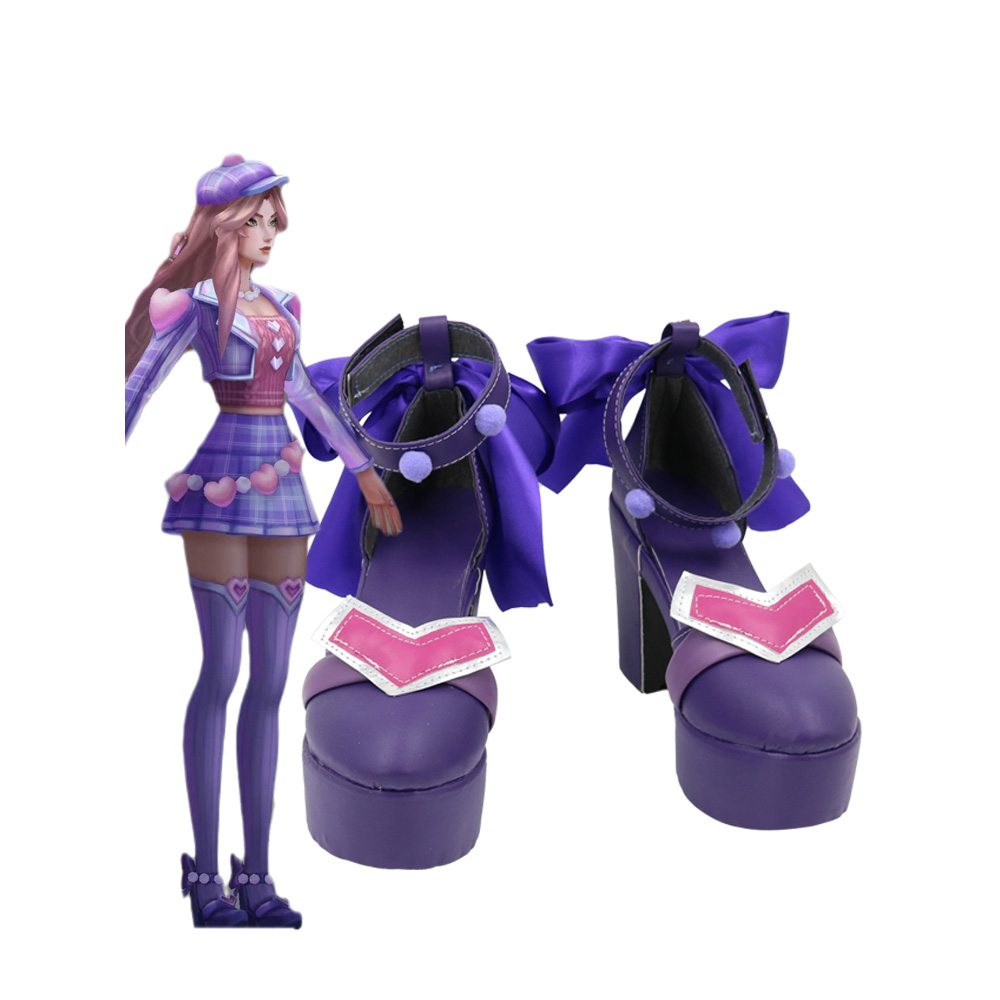 League of Legends LOL Valentine's Day 2023 Heartache Caitlyn Cosplay Shoes