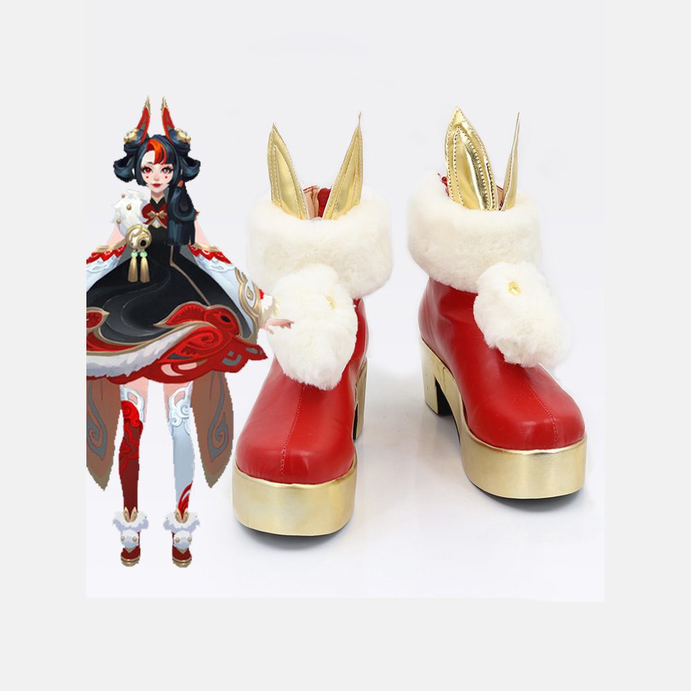 League of Legends Gwen Zapatos  Zodiac Rabbit 2023 Cosplay Shoes Boots