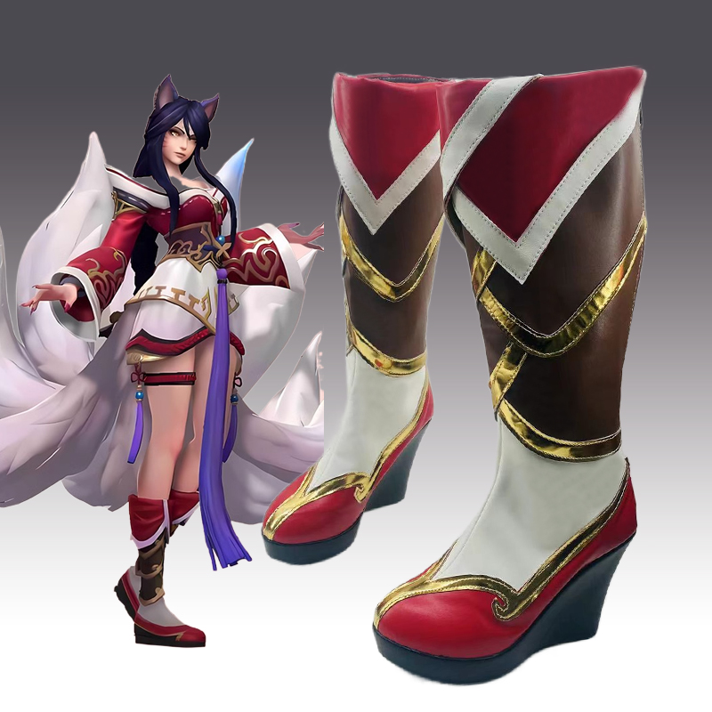 Ahri the Nine-Tailed Fox Cosplay Shoes Boots League of Legends 