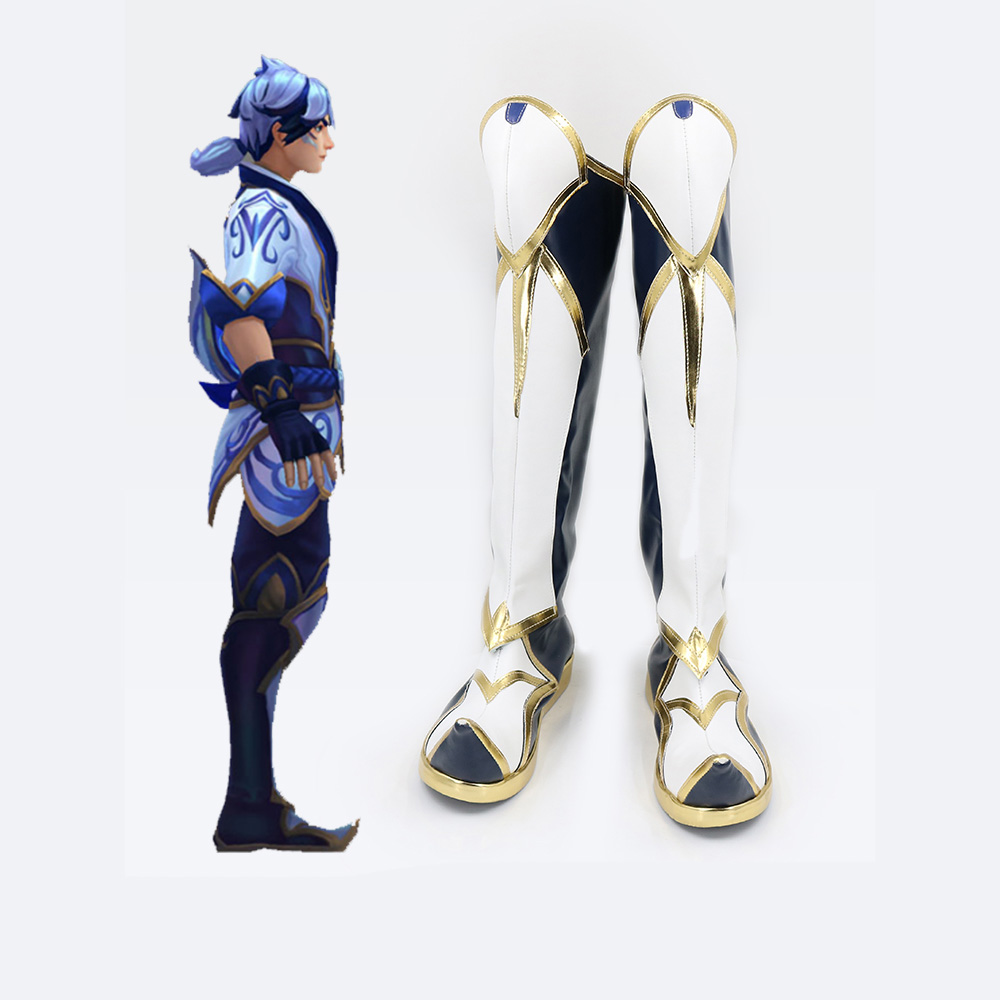 League of Legends LOL Porcelain Protector Ezreal Cosplay Costume