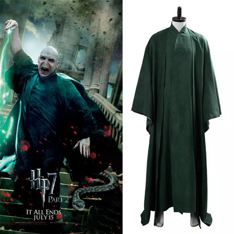 Movie Harry Potter Lord Voldemort Magic Robe Cosplay Costume