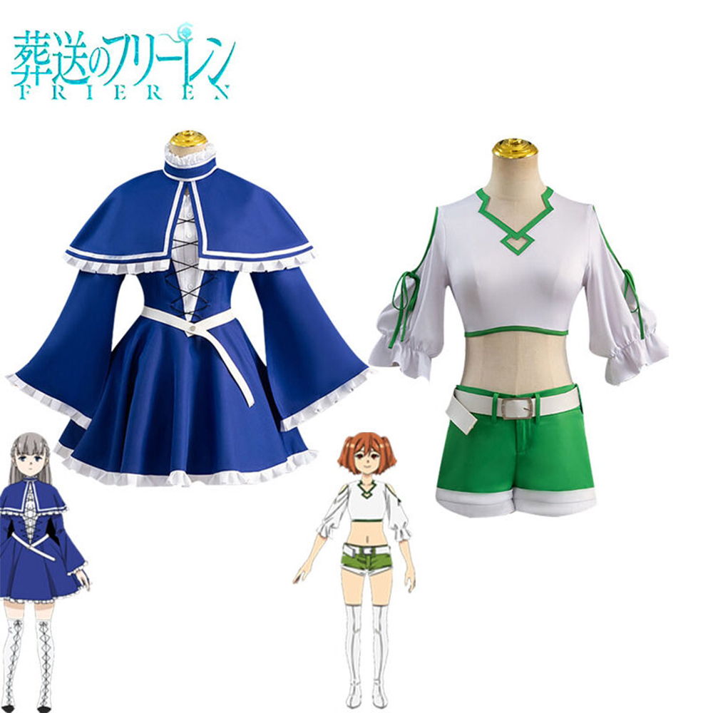 Frieren Beyond Journey's End Anime Costume, Lawine Kanne Cosplay Costume, Dress, Cape, School Uniform, Tights, Third Class Wizard Shorts