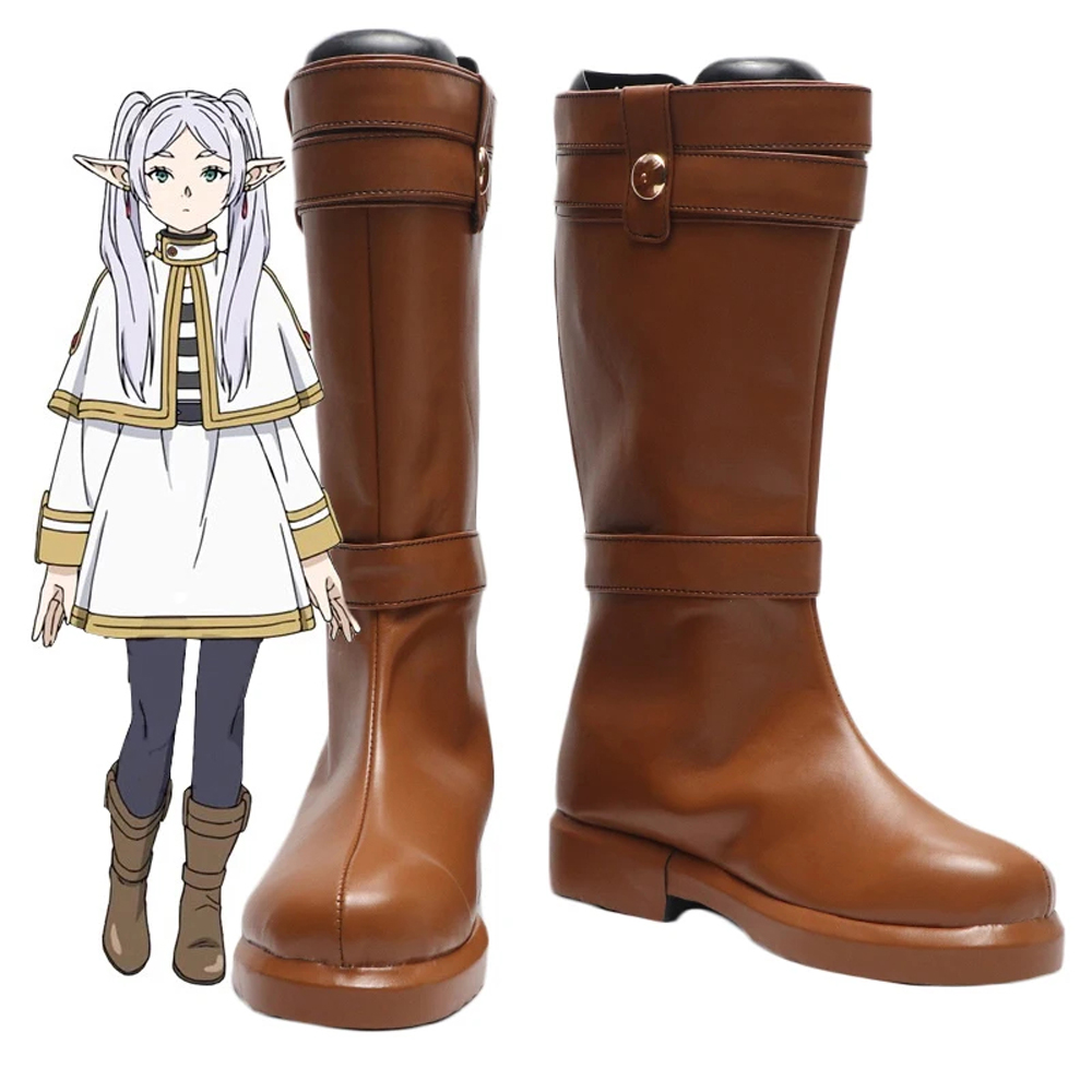 Anime Frieren: Beyond Journey's End Frieren Cosplay Shoes Boots Role Play  Shoes