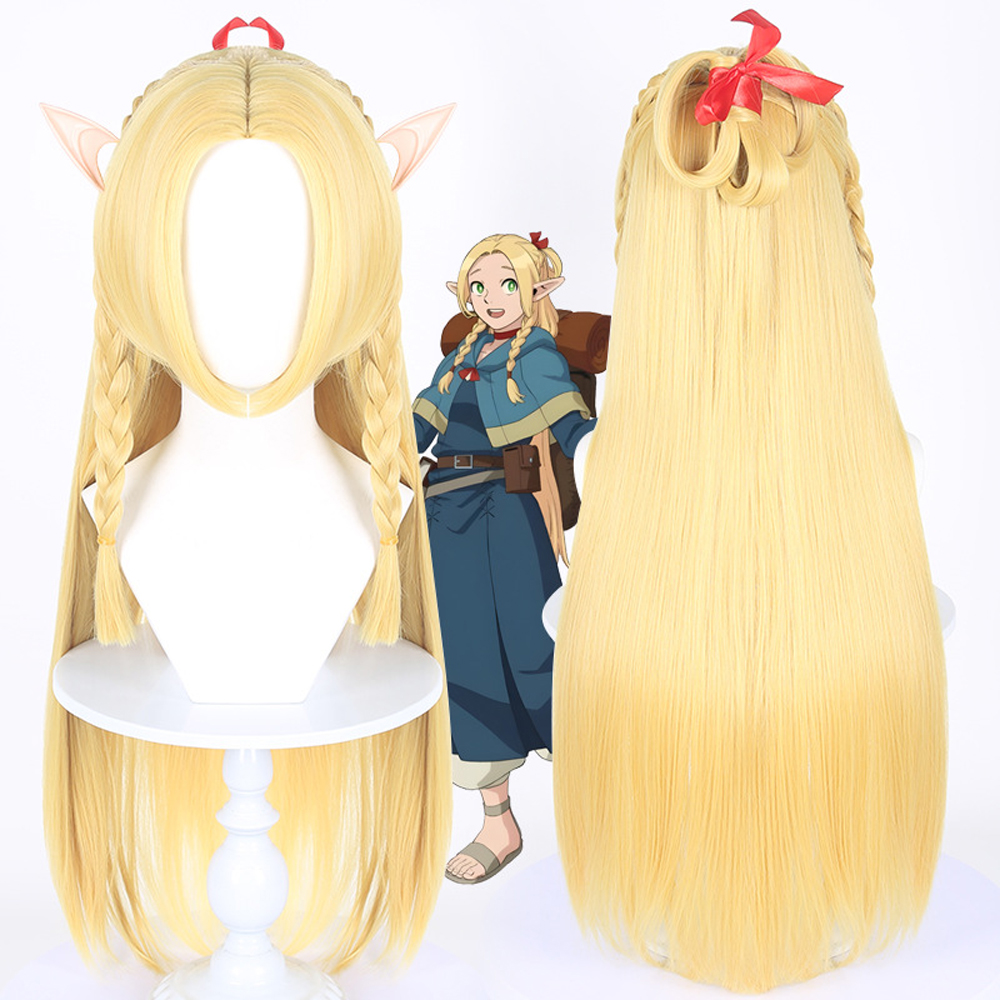Anime Delicious in Dungeon Marcille Cosplay wig , Elven ears