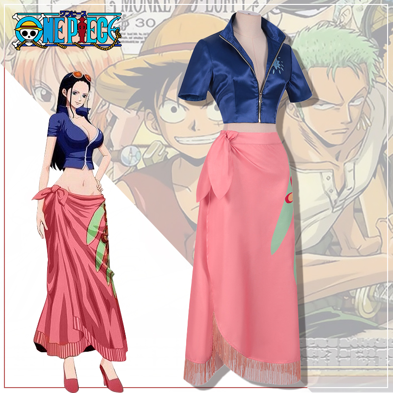 Anime One Piece Nico Robin After Two Years Leather Edition Cosplay Costume