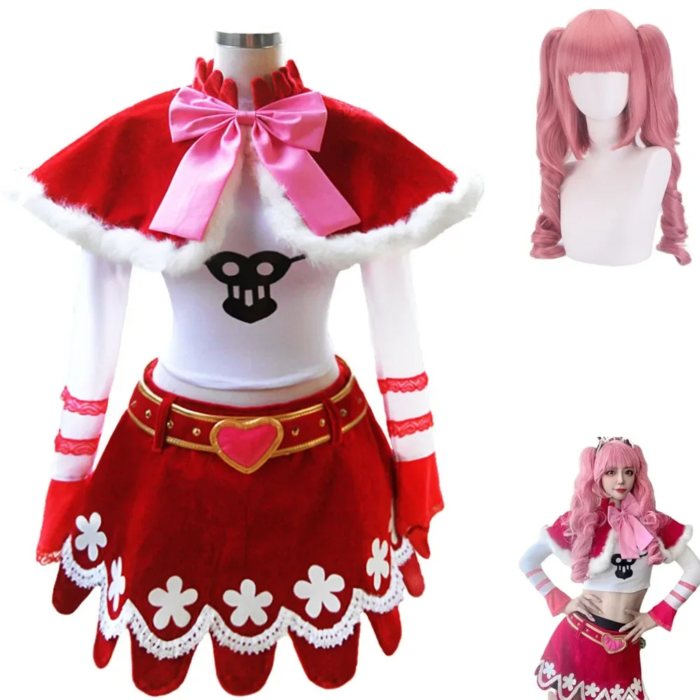 Anime One Piece Perona Cosplay Costume Thriller Barque Oka Squad Wig Christmas Uniform Skirt Woman Kawaii Carnival Suit