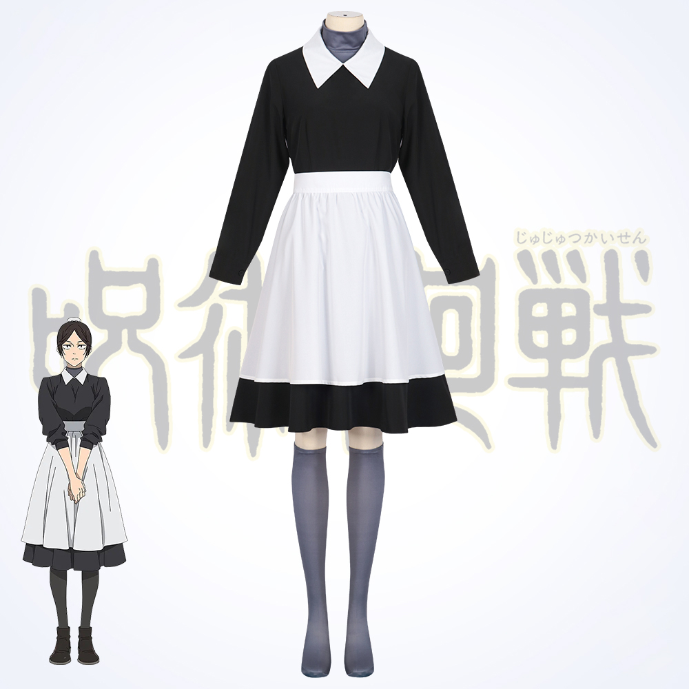 【Ready for ship】Anime Jujutsu Kaisen Kuroi Misato Maid Uniform Dress StagePerformance Cosplay Costume 