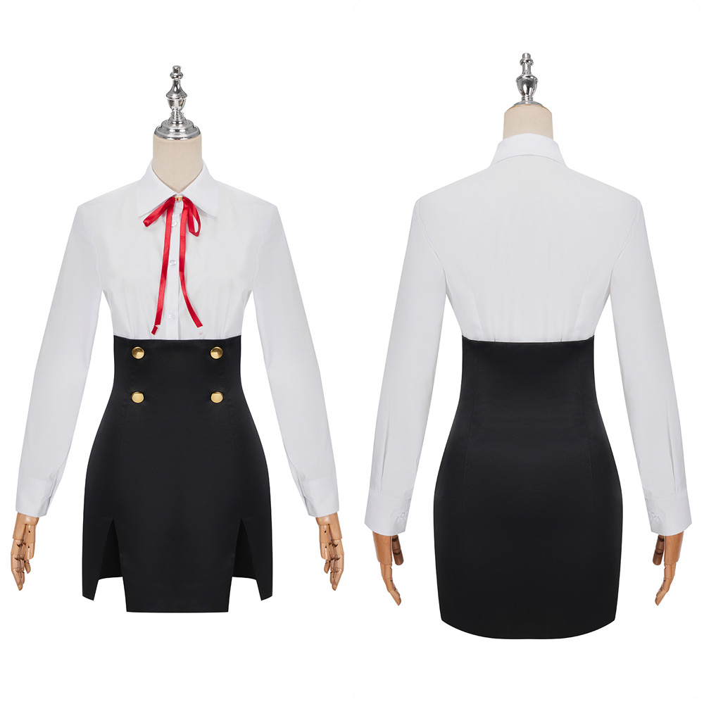 Anime Game Blue Archive Rikuhachima Aru Cosplay Costume Wig Woolen Collar Cloak Cape Uniform Skirt 