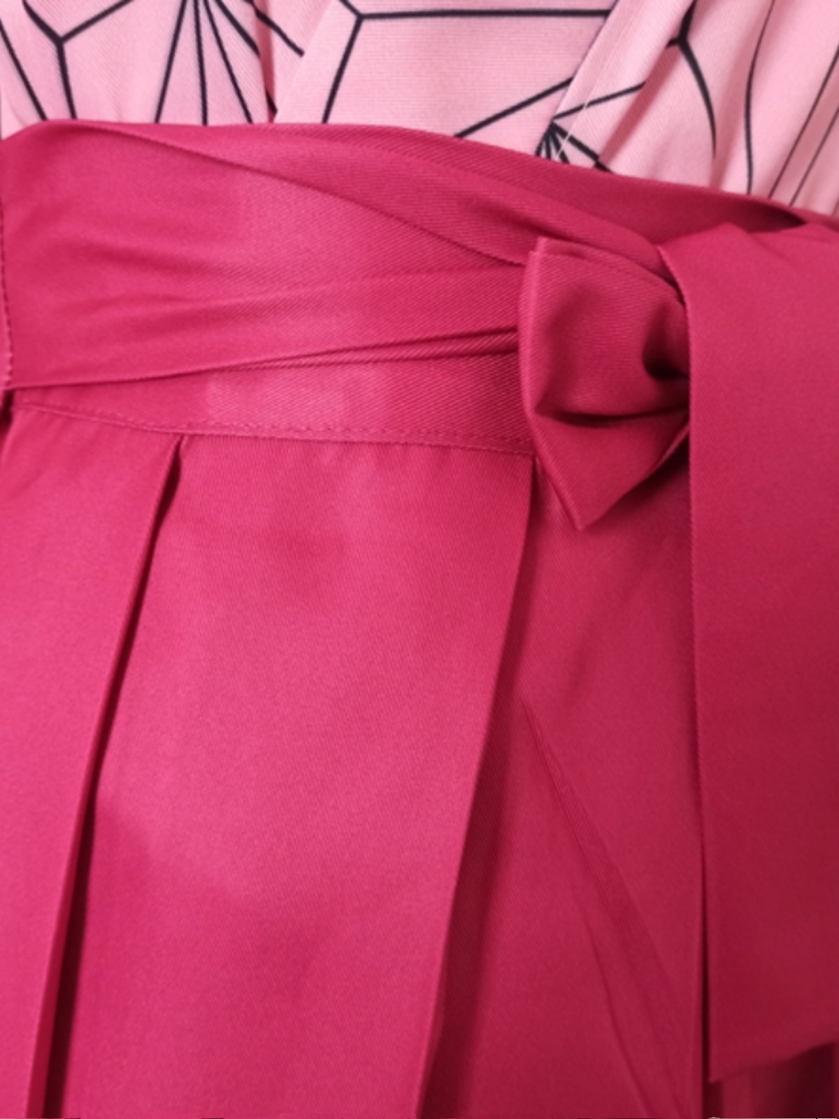 Kimetsu no Yaiba Kimono Suit Kamado Nezuko Cosplay Halloween Costume + Wig