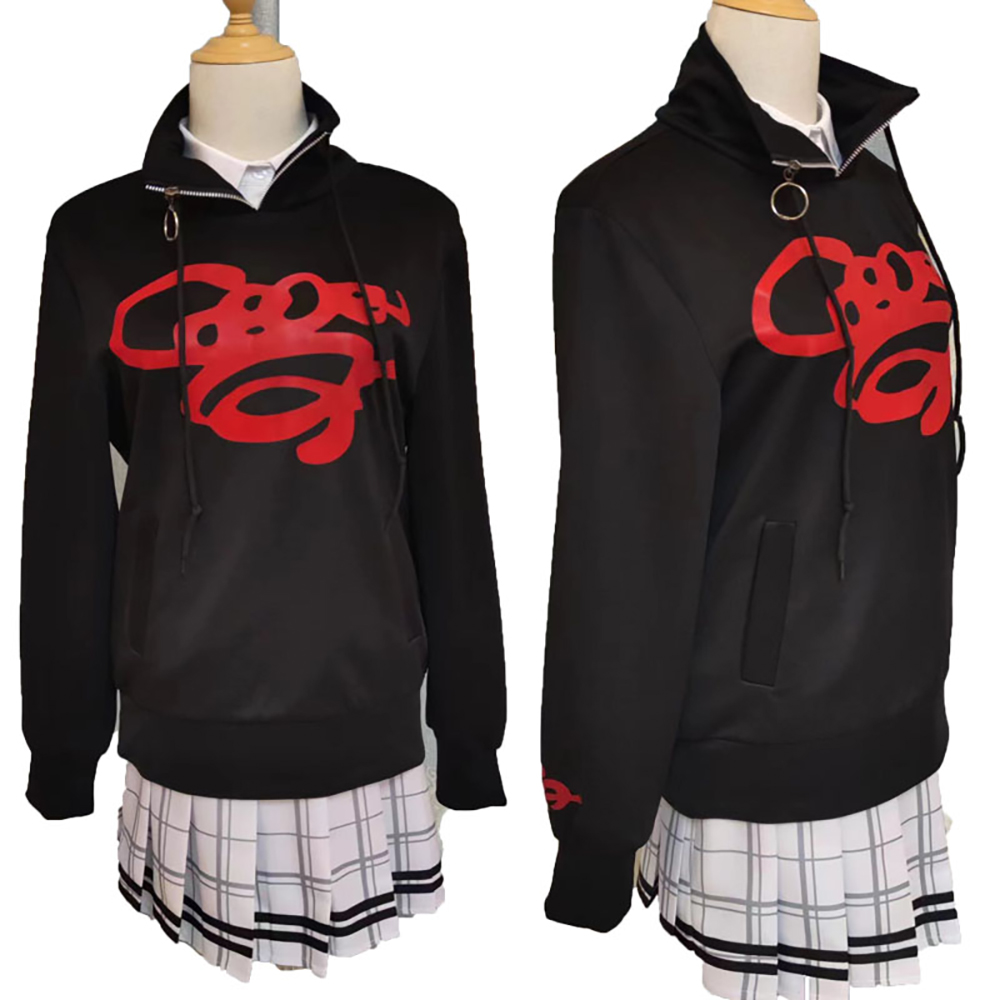 Game The Idolm@Ster Higuchi Madoka Hoodie and JK Uniform Halloween Carnival Cosplay Costume Skirt