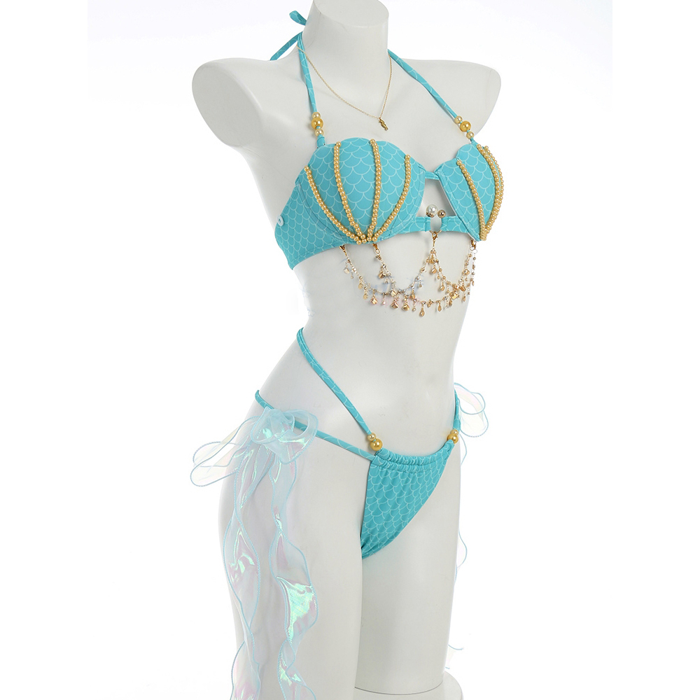 Mermaid Swimsuit cos Summer sexy bikini swimsuit spa  beach swimwear