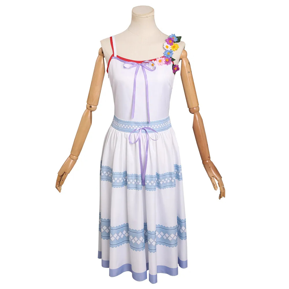 Final Fantasy VII Aerith Gainsborough Cosplay Costume Wig Game Fantasy Women Dress Carnival Clothing