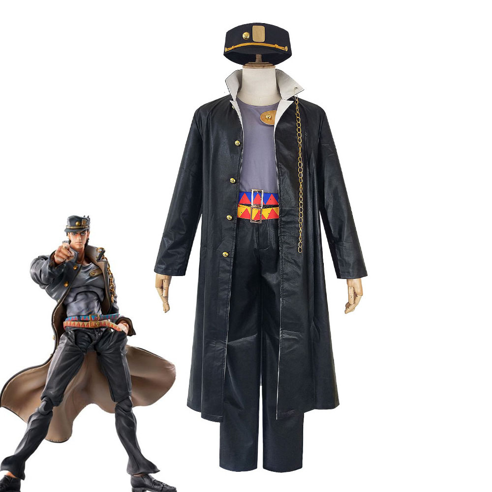 JoJo's Bizarre Adventure Kujo Jotaro Cosplay Costume Anime Outfit