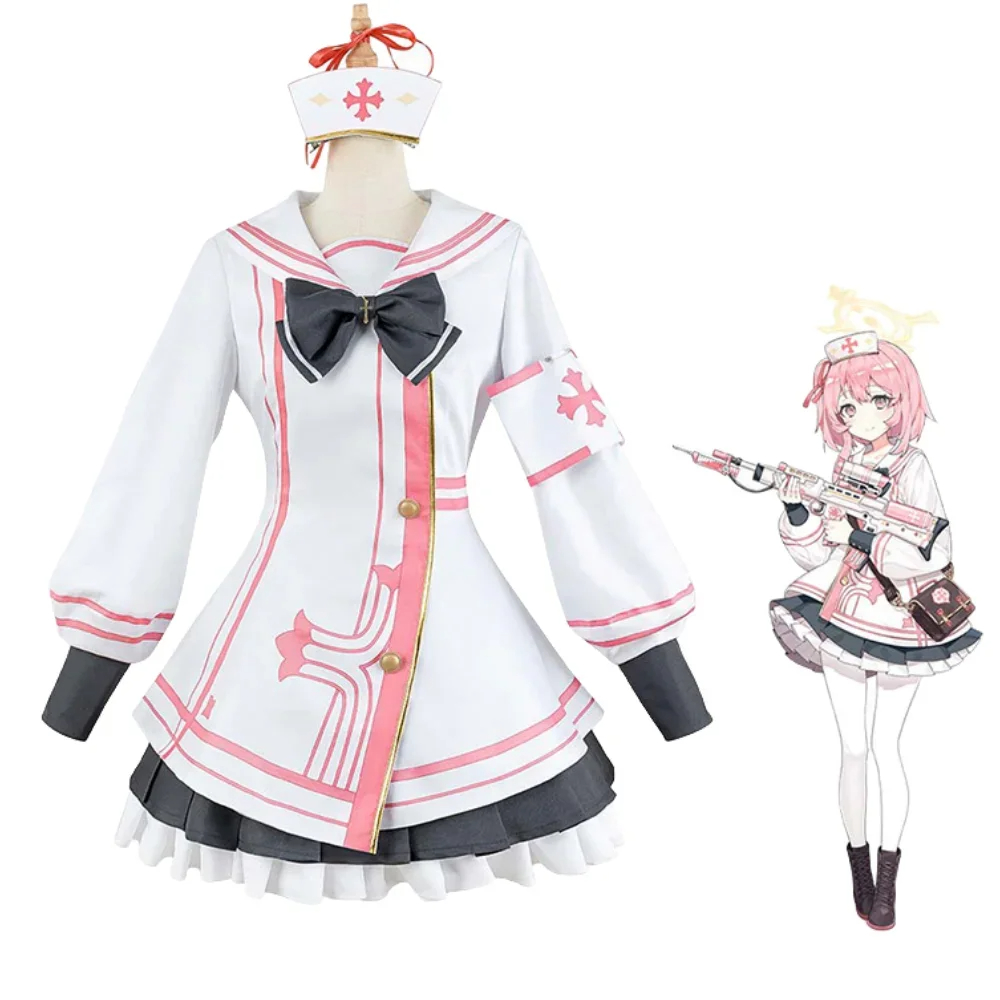 Game Blue Archive Sumi Serina Cosplay Costume Women Uniform Casual Jacket Skirt Wig