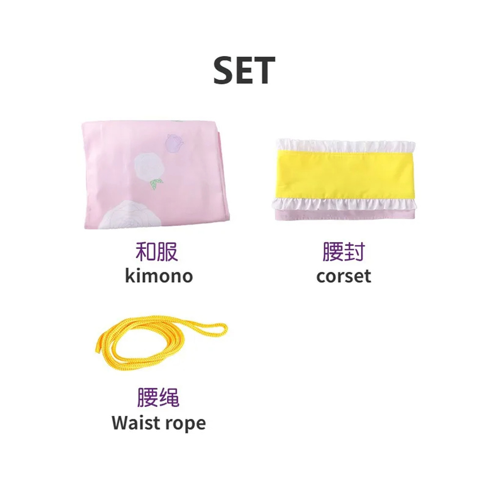 Anime OSHI NO KO COS Hoshino Ai B Cosplay Costume Kimono Waist Wrap