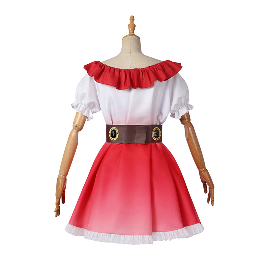 Anime Oshi No Ko Hoshino Ai Costume Women Girl Lolita Dress Sets white red Lady