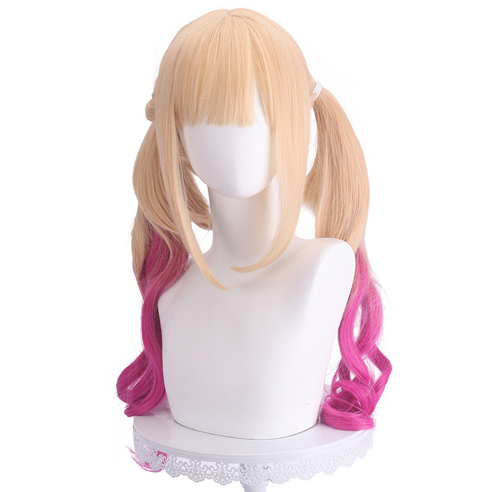Anime My Dress-Up Darling Kitagawa Marin Cosplay Wig Gold Rose Long Hair 