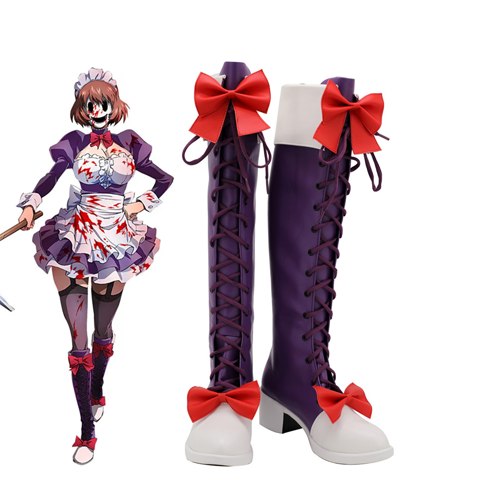 High-Rise Invasion Maid Mask Cosplay Shoes Boots