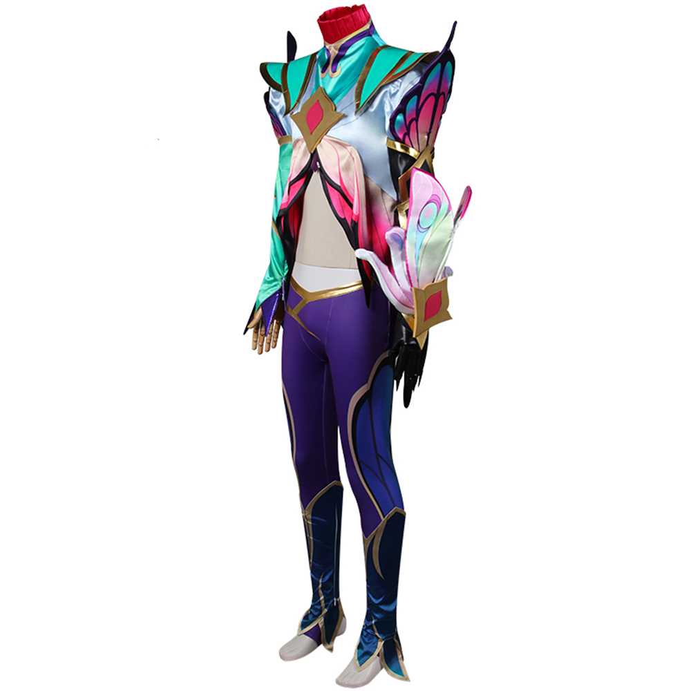 Game New Lol Ezreal Flower Fairy Costume Anime Party Uniform Halloween Game Role-Playing Clothes DAX