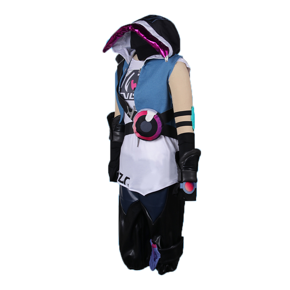 Game LOL League of Legends Ekko Cosplay Costume DAX