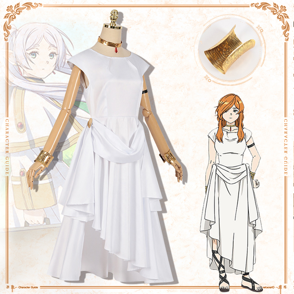 Frieren Flamme Cosplay Dress Costume Frieren Beyond Journey's End Cosplay Suit Dress Women Suit
