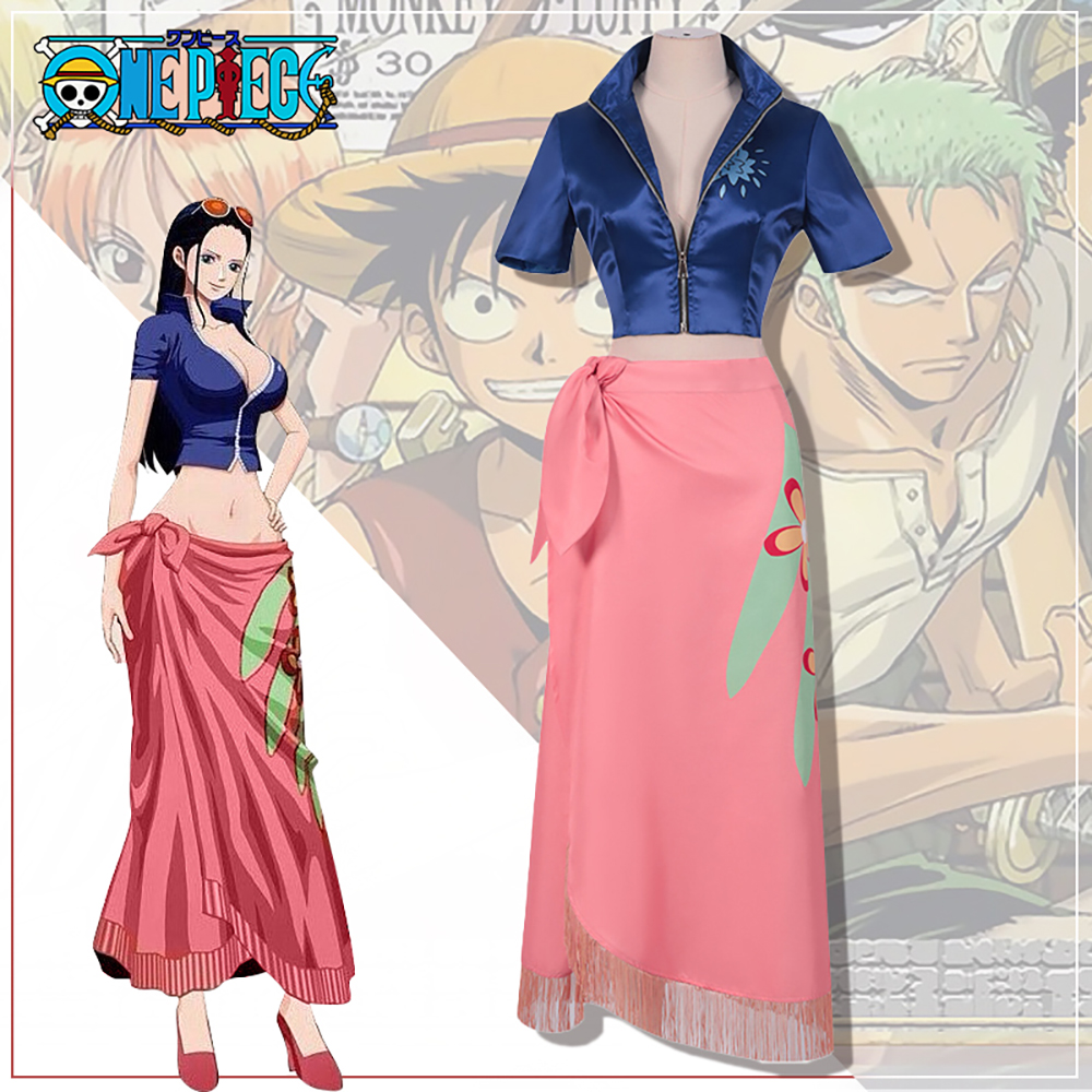 Anime One Piece Nico Robin After Two Years Leather Edition Cosplay Costume