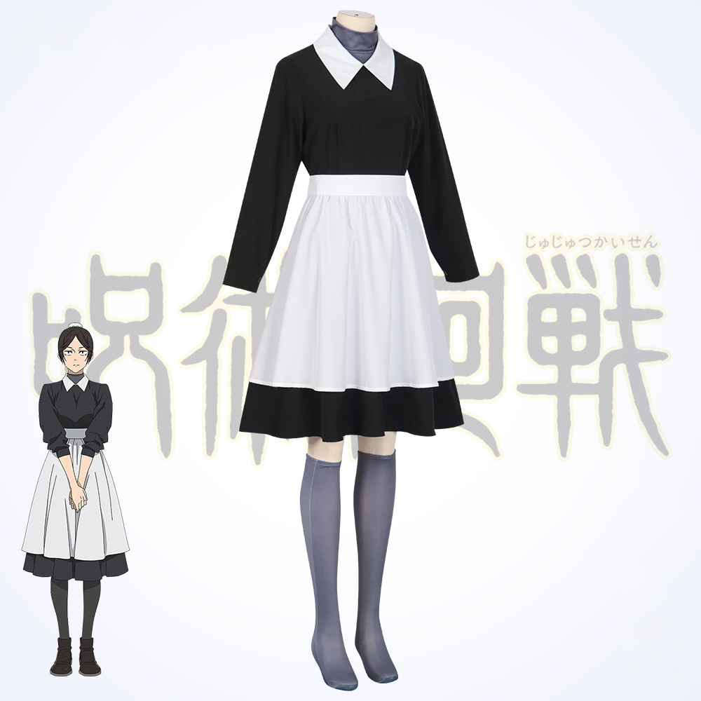 【Ready for ship】Anime Jujutsu Kaisen Kuroi Misato Maid Uniform Dress StagePerformance Cosplay Costume 