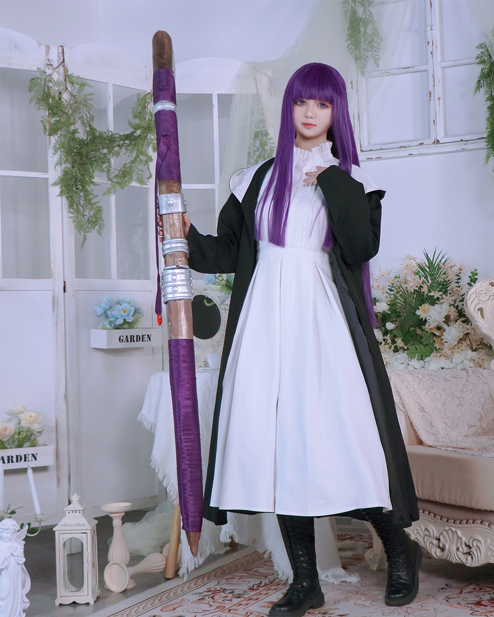 Anime Frieren: Beyond Journey's End Fren Purple Cosplay Costume Cosplay Wig DAX