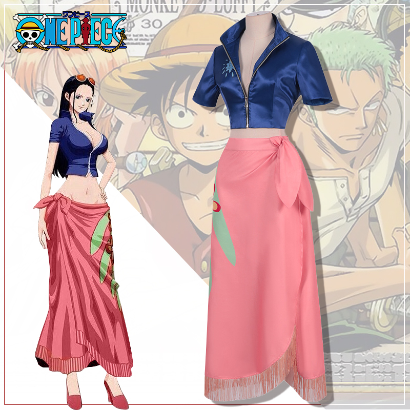 Anime One Piece Nico Robin After Two Years Leather Edition Cosplay Costume