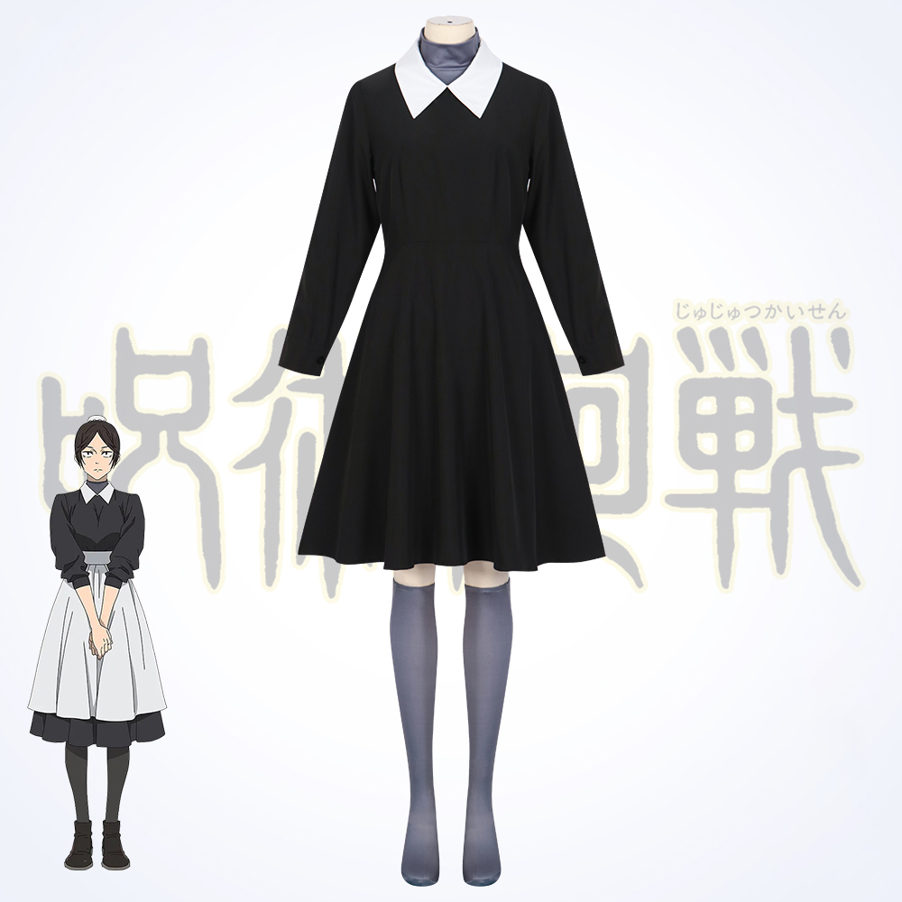 【Ready for ship】Anime Jujutsu Kaisen Kuroi Misato Maid Uniform Dress StagePerformance Cosplay Costume 