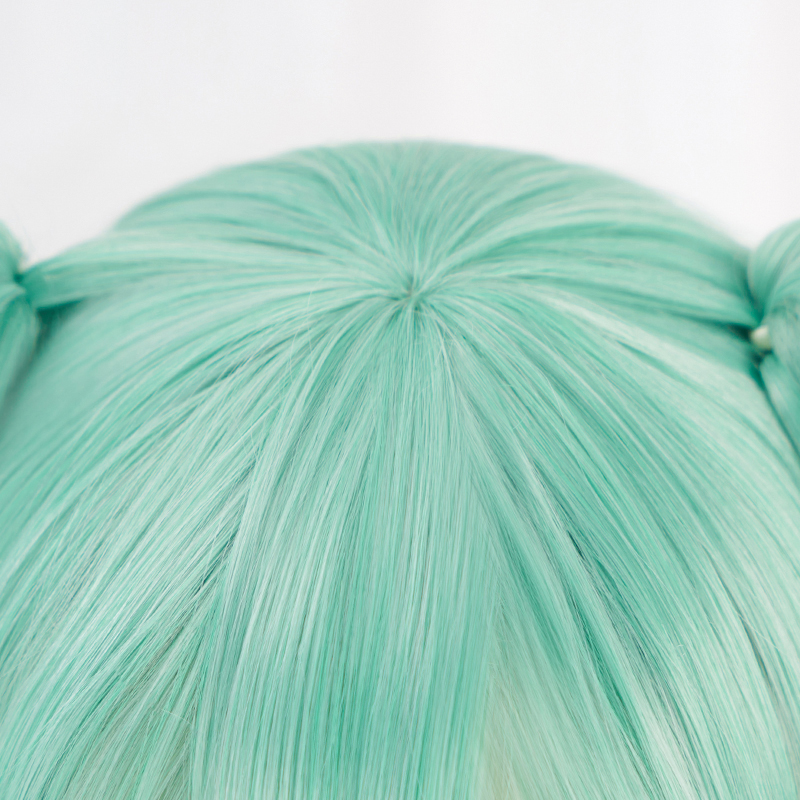 Miku Cosplay Costume Wig Long Curly Green Wig Strawberry 15th anniversary/ Bow Knot