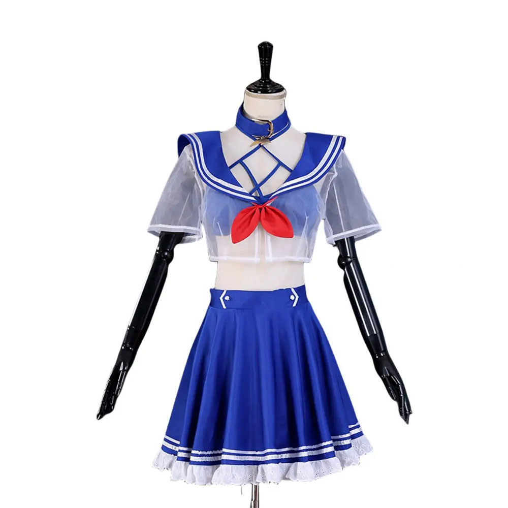 Shylily Lily Cosplay Anime Virtual YouTuber Costume Wig Summer Day Swimwear Bikini Woman 