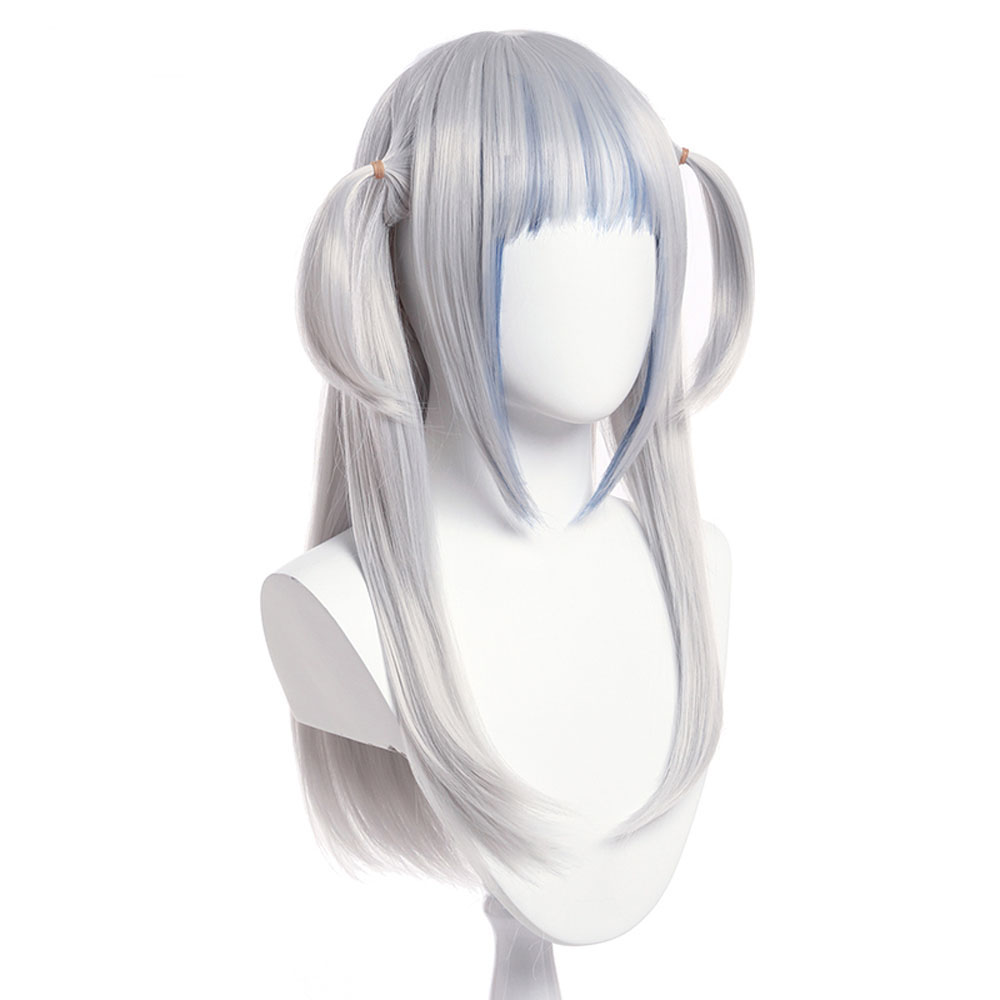 Virtual YouTuber Gawr Gura Catshark Daily Girl Disguise For Carnival  Cosplay Wig Length 60cm