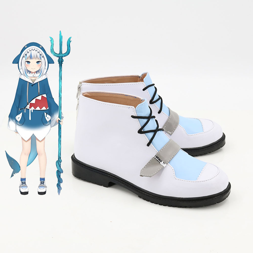 Virtual YouTuber Gawr Gura Carnival Disguise Cosplay Shoes Boots 