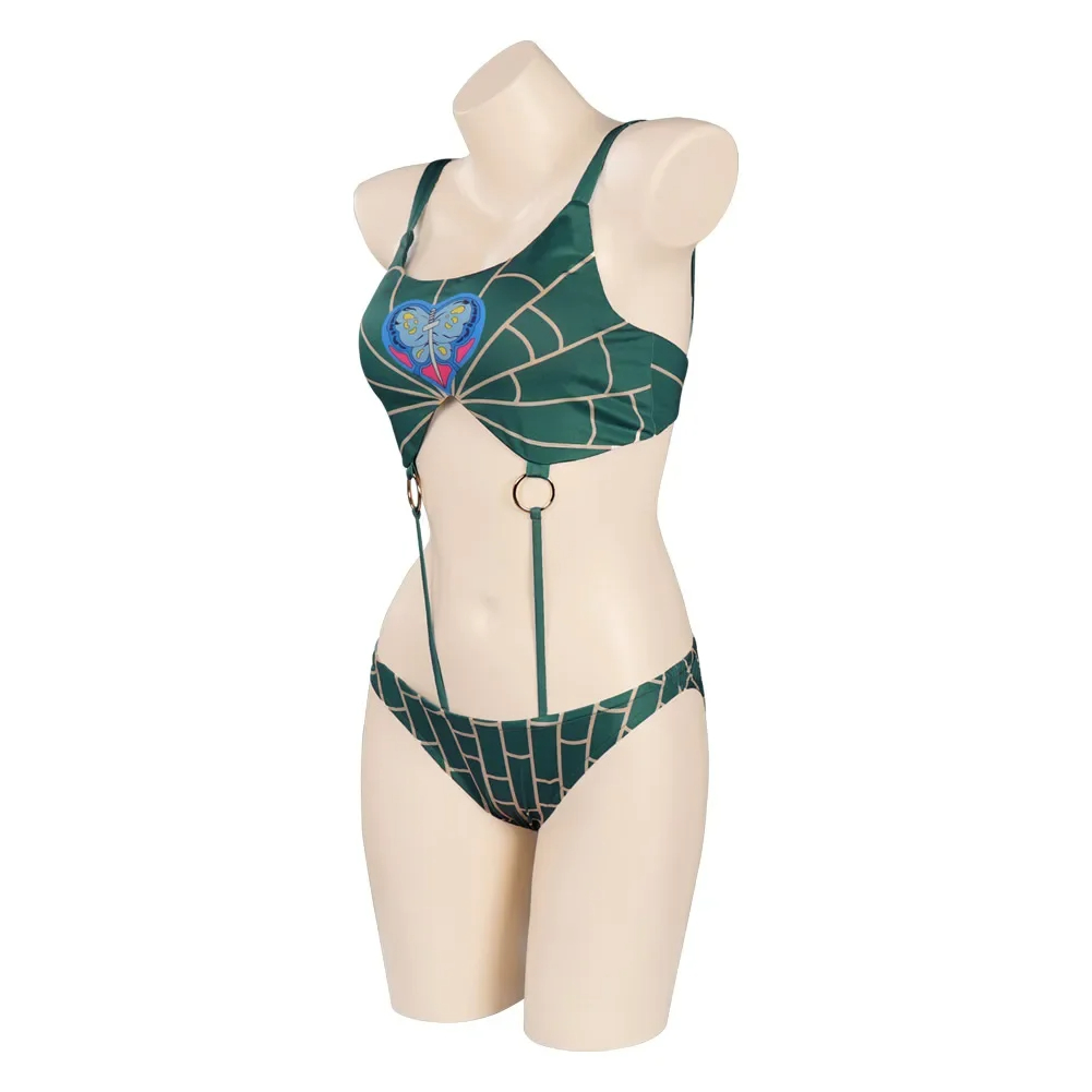 The Bizarre Adventures of JoJo Stone OCEAN Jolyne Cujoh Swimsuit Carnival Costume Swimwear Halloween Carnival Suit
