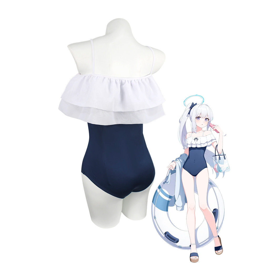 Game Blue Archive Tsukiyuki Miyako Cosplay Anime Costume Summer Swimsuit Adult Women