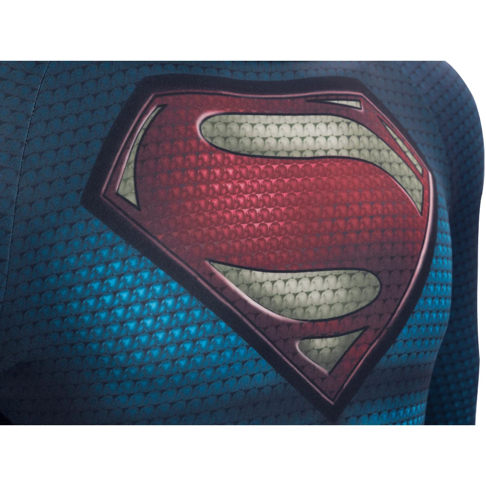 DC Movie-Superman: Man of Steel cosplay jumpsuit with cape
