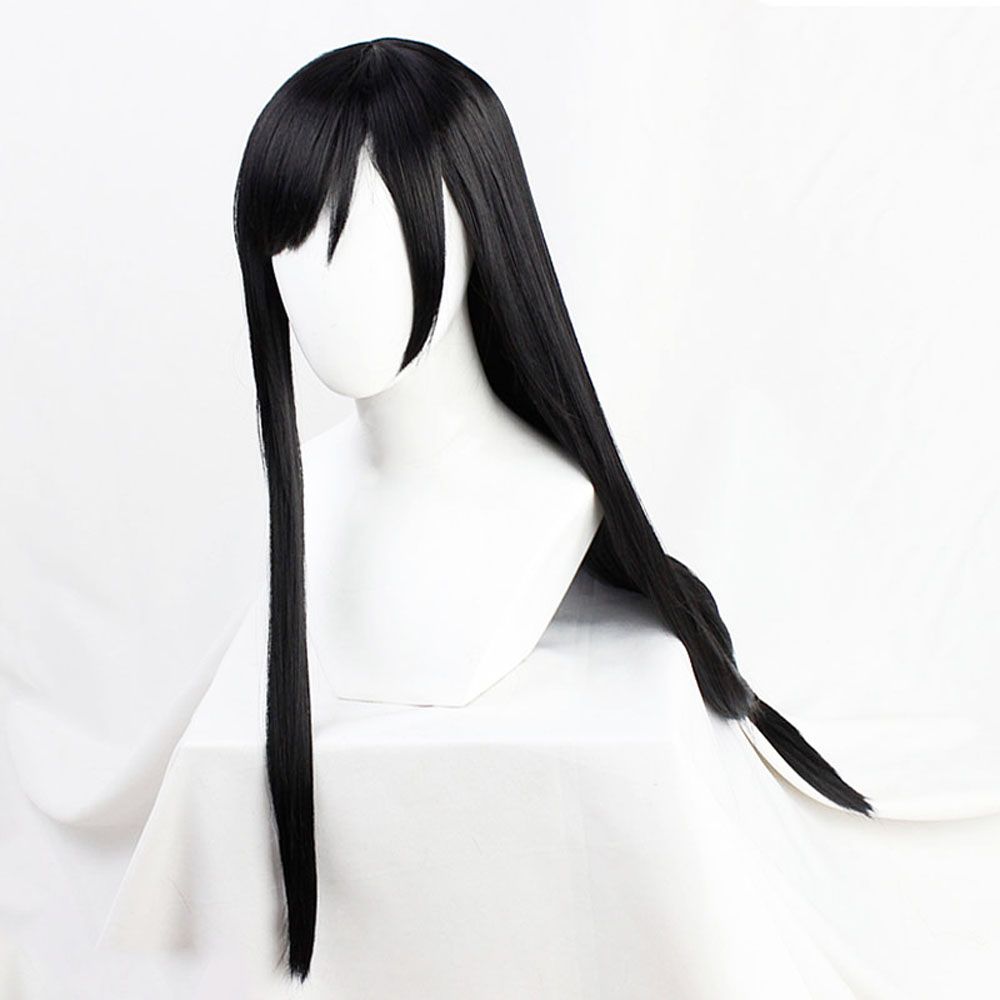 Final Fantasy VII Remake Tifa Lockhart Cosplay Wig Black And Brown Length: 90cm