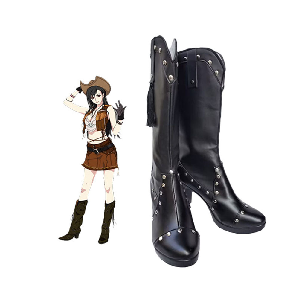 Final Fantasy VII Tifa Lockhart Cosplay Shoes Custom Made Boots
